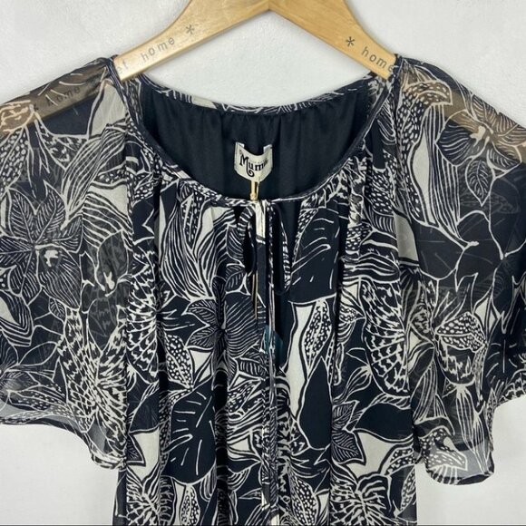 NWT Show Me Your Mumu Floral Print Flutter Hippie Boho Mini Dress Short Sleeves - Picture 6 of 12